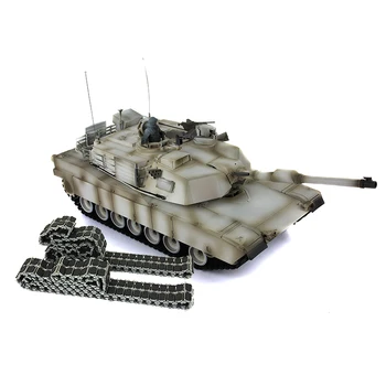 1/16 Heng Long Abrams M1A2 3918 RC Танк Металлическое Шасси Отдача Ствола Flysky I6S Вращение Башни на 360 Градусов THZH1446