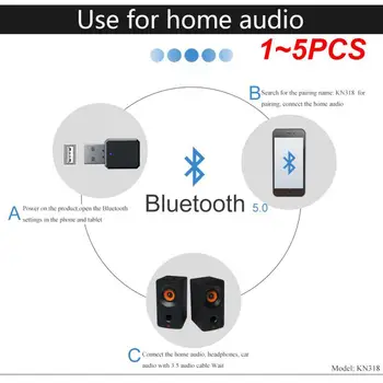 1-5 Шт. bluetooth-совместимый Аудиоприемник 5.1 с Двойным Выходом AUX USB Стерео Автомобильный громкой Связи Встроенный микрофон НОВЫЙ