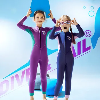 2,5 ММ Неопрен Сохраняет тепло, Подводная охота, серфинг, Подводная охота, Водолазный костюм для девочки, Подводное плавание, Каякинг, Дрейфующий гидрокостюм