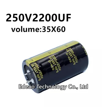 2 шт./лот 250V 2200UF 250V2200UF 2200UF250V объем: 35X60 мм аудио усилитель мощности инвертор алюминиевый электролитический конденсатор