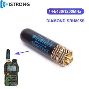 2 шт./лот DIAMOND SRH805S Портативная Рация Радиоантенна 144/430MH UHF/VHF Двухдиапазонный Усилитель сигнала для Baofeng UV-82/3R/5R/10R/S9