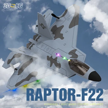 2024 Новый F22S 2.4G 4CH 3D6G Радиоуправляемый Самолет Raptor F22 Военный Самолет WLtoys A180 Обновленная Версия Светодиодной Подсветки С Гироскопом Наружные Игрушки