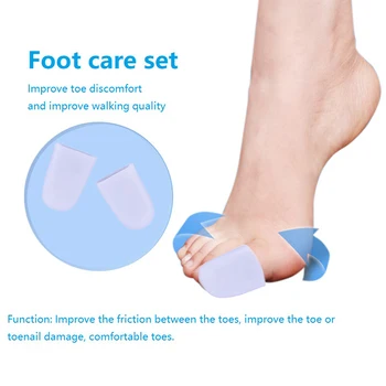 2шт Силиконовый протектор для пальцев рук и ног, облегчающий боль в ногах, защитная стелька для ухода за ногами