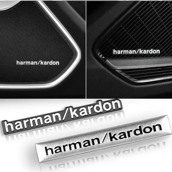3D Алюминиевый Значок Harman Kardon Эмблема Аудиомагнитолы Автомобильные Наклейки Для Cadillac Escalade Tiburon Deville Seville XT5 XTS CTS BLS SLS DTS