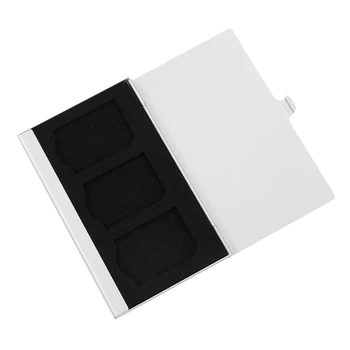 5-кратный чехол для карт памяти из алюминиевого сплава, держатели для карт 3шт SD-карт