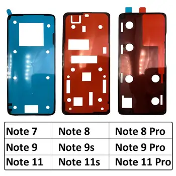 5ШТ Оригинальная Новинка Для Xiaomi Redmi Note 7 8 9 9s 10 11 11s Pro Plus 4G 5G Клейкая Наклейка Задняя Крышка Корпуса Батарейного Отсека Клейкая Лента