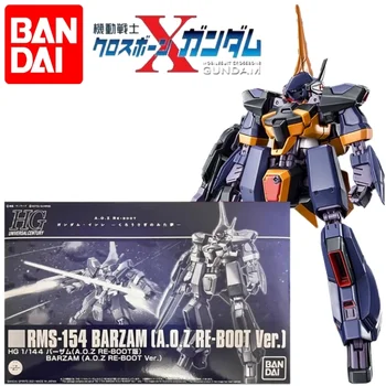 Bandai Original Gundam Model Kit Аниме Фигурка Barzam Rms-154 Hguc 1/144 Фигурки Коллекционные Украшения Детские Игрушки Подарки