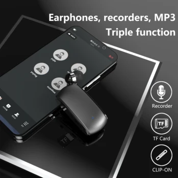 K68 Мини беспроводные наушники TF карта MP3 Воспроизведение Bluetooth 5.3 Наушники Выдвижная портативная гарнитура Напоминание о звонках вибрация K55 K53