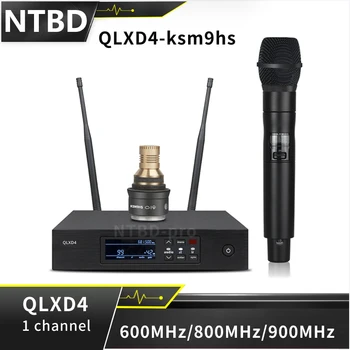 NTBD QLXD4 ksm9hs UHF Беспроводная Микрофонная Система Ручной Конденсатор Профессиональный Настоящий Разнообразие сценических выступлений Высокое Качество
