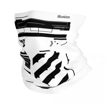 Techwear Illusion Бандана, грелка для шеи, мужская Женская зимняя лыжная трубка, шарф, гетры, Япония, Токио, технология будущего, уличный стиль, чехол для лица