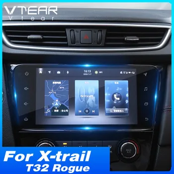 Vtear Автомобильная Навигационная Наклейка Из Закаленного Стекла, Защитная Пленка Для Экрана GPS, Защитные Пленки, Автомобильные Аксессуары Для Nissan X-trail T32 Rogue