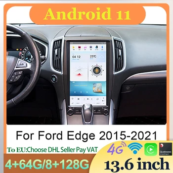 Автомагнитола Android Auto Центральное ЖК головное устройство Мультимедийный видеоплеер Беспроводной Carplay для Ford Edge 2015-2019