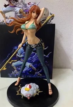 Аниме Фигурка Hottoys One Piece Female Resonance Hfs Nami 39 см ПВХ Фигурки Статуя Модель Коллекция игрушек Рождественские подарки