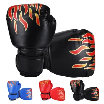 Боксерские перчатки Кожаные Защитные перчатки для кикбоксинга Детские Спортивные принадлежности для занятий боксом Sanda Детские Боксерские перчатки