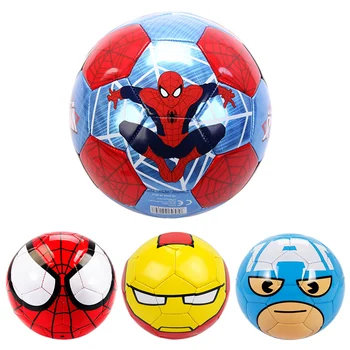 Герой Marvel, Человек-паук, Железный Человек, Детский сад, Диаметр 15-18 см, футбольный мяч из ПВХ, Мальчик Дисней на улице, футбольный мяч
