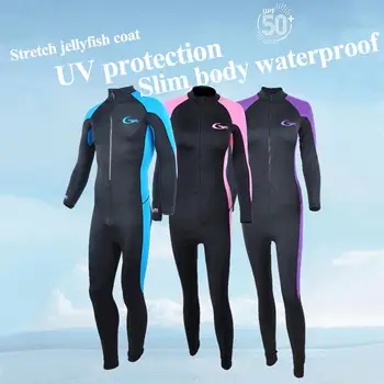 Гидрокостюм из лайкры с длинным рукавом, женский теплый солнцезащитный крем, костюм для подводного плавания, Дрейфующий серфинг, водолазный костюм, Мужская и Женская защита от солнца (S-4XL)