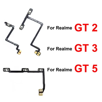 Для Realme GT 5 GT 3 GT 2 Explorer Master Volume Гибкий кабель Питания Кнопки Включения Выключения Питания Регулировки громкости Детали с Гибкой лентой