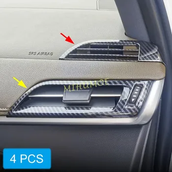 Для Toyota Sienna 2021-2024 Внутренняя Центральная консоль приборной панели, вентиляционное отверстие, планки из углеродного волокна