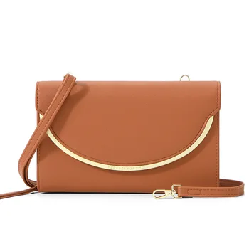 Женская сумка из искусственной кожи европейской и американской моды, многофункциональная сумка-мессенджер, простая сумка через плечо, переносная сумка для мобильного телефона, кошелек