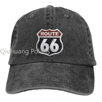 Застиранная мужская бейсболка, исторические винтажные ковбойские кепки для дальнобойщиков, папина шляпа, шляпы для гольфа Route 66