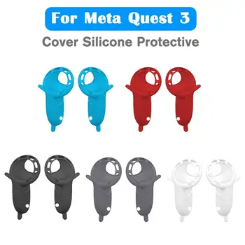 Защитная крышка ручки Для Сенсорного контроллера Meta Quest 3 С защитой от столкновений Силиконовая Крышка Рукоятки для Meta Quest 3 Access E3A7