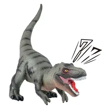 Игрушки-динозавры, имитирующие звучащую фигурку Динозавра, Игрушечный орнамент с ручной росписью Динозавра Для настольных компьютеров, садов, офисов, домов