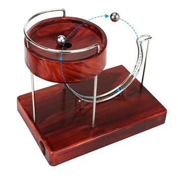Кинетическое искусство Вечный двигатель Kinetic Art Motion Инерционный Металлический Автоматический Креативный стол для прыжков Игрушка из дерева
