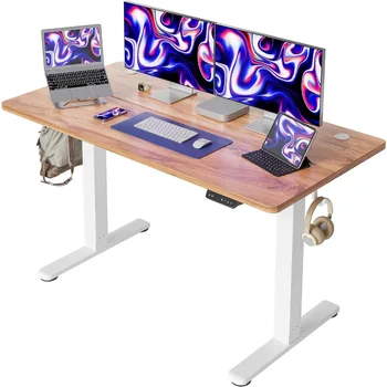 Компьютерный стол, регулируемый по высоте вертикальный стол для домашнего офиса, офисный стол с монтажной платой, простой в сборке, компьютерный стол