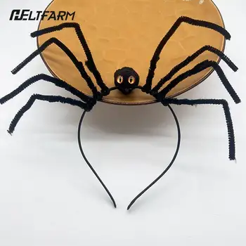 Креативная повязка на голову с пауком на Хэллоуин, Маскарадное платье, головной убор с пауком, обруч для волос, аксессуары для вечеринки