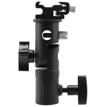 Крепление вспышки Speedlite для камеры, профессиональная поворотная подставка для светильника Кронштейн для светильника Крепление для зонтика Держатель для обуви E Type для Canon N
