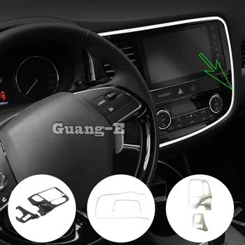Крышка автомобиля Навигационная панель Центральная Рамка ABS Пластиковая ручка Капоты Для Mitsubishi Outlander 2016 2017 2018 2019 2020 2021