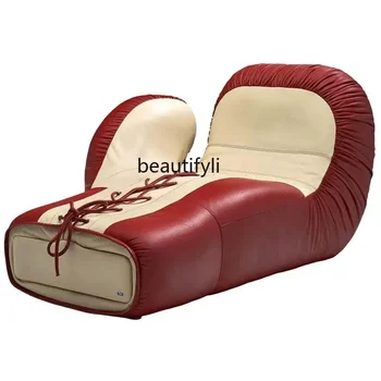 Легкие роскошные перчатки специальной формы в итальянском стиле, одноместное кресло для отдыха из искусственной кожи Frp
