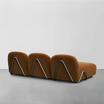 Легкий роскошный ДИВАН Loveseat в скандинавском стиле для маленькой гостиной, современный простой дизайнерский одноместный диван, комбинация модулей специальной формы