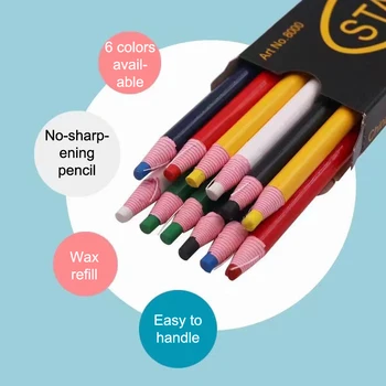 Линия без резкости, карандаш для позиционирования кожаной линии, ручка для позиционирования рулона бумаги, карандаш для разрыва руки, Цветная линия, карандаш-маркер