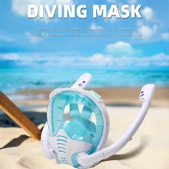 Маска для подводного плавания с горячей водой Двухтрубные Силиконовые Полностью Сухие Очки для подводного плавания для взрослых Автономная Маска для подводного дыхания K3S Black Mask