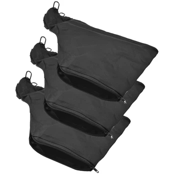 Мешок для пыли для торцовочной пилы, черный мешок для сбора пыли с застежкой-молнией и проволочной подставкой, для торцовочной пилы модели 255 3шт