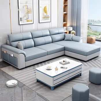 Минималистичный современный диван в стиле гостиной Длинный Дизайнерский диван-кресло Многофункциональная кровать Woonkamer Banken Nordic Furniture