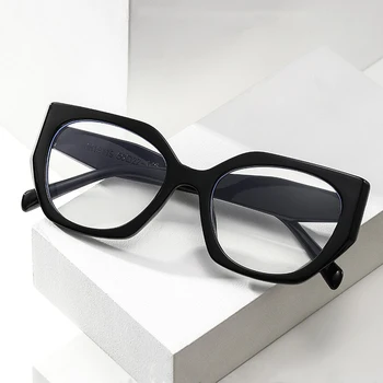 Модная оправа для очков с защитой от синего света, блокирующая Кошачий глаз, женские Дизайнерские ретро-очки для дам, Оптическая оправа для очков