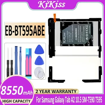 Мощный аккумулятор KiKiss EB-BT595ABE 8550mAh для Samsung Galaxy Tab A2 10.5 SM-T590 T595 Bateria