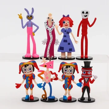 Набор из 8 моделей удивительных цифровых цирковых фигурок настольные украшения игрушки в подарок