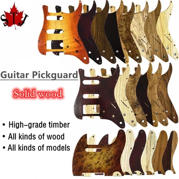 Накладка для электрогитары SSH из массива дерева, накладка для царапин на гитарной пластине SSS, Аксессуары для гитары