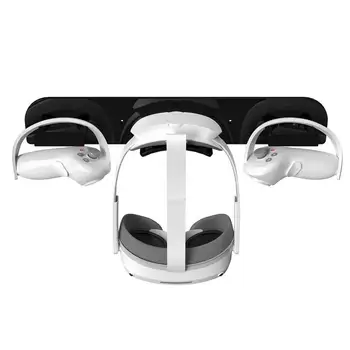 Настенная подставка для OculusQuest 2, акриловый кронштейн виртуальной реальности, держатель дисплея, аксессуары для гарнитуры и сенсорных контроллеров Простота установки