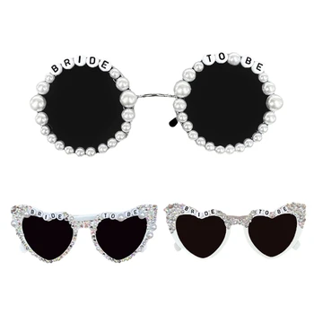 Нежная невеста Солнцезащитные очки в форме сердца Уникальные очки для женщины девушки D5QB