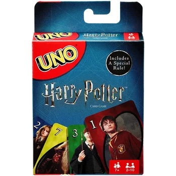 Новые игры Mattel UNO, семейная забавная настольная игра Harry Potter, забавные Игральные карты, подарочная коробка, карточная игра Uno