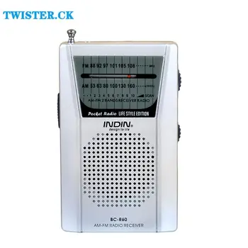 Новый Карманный Радиоприемник BC-R60 с Телескопической Антенной Mini AM/FM 2-Полосный Приемник Radio World 88-108 МГц С Динамиком 3,5 мм Для Наушников