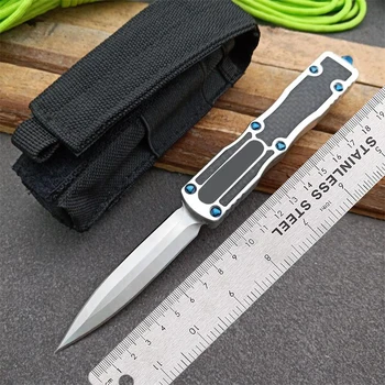 Нож Micro OTF Tech UT серии D2 со стальным лезвием твердостью 57HRC из алюминиевого сплава с ЧПУ, карманный нож для самообороны на открытом воздухе, для кемпинга