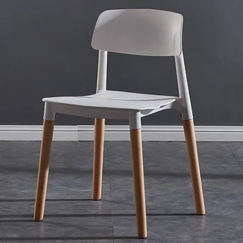Обеденный стул со спинкой для конференции, Удобный Обеденный стул из пластика для гостиной, Современная Простая мебель Muebles Hogar Furniture QF50DC