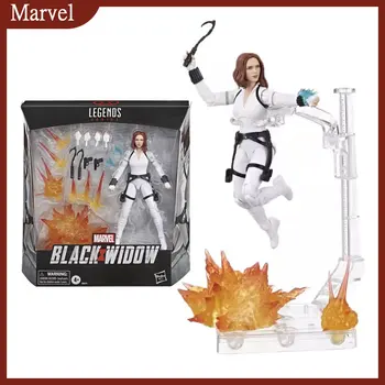 Оригинальная фигурка Marvel Legends Black Widow Deluxe Edition Аниме Фигурка Статуя Коллекционная модель Игрушки Куклы Подарки E8673 ПВХ