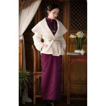 Оригинальное зимнее цельнокроеное стеганое платье, шелковый китайский традиционный фиолетовый Чонсам, Элегантные вечерние платья ципао в стиле ретро, длинный халат