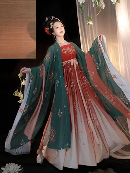 Платье со шлейфом Традиционная китайская женская одежда Hanfu Сценический наряд Косплей сценический костюм Костюм императрицы